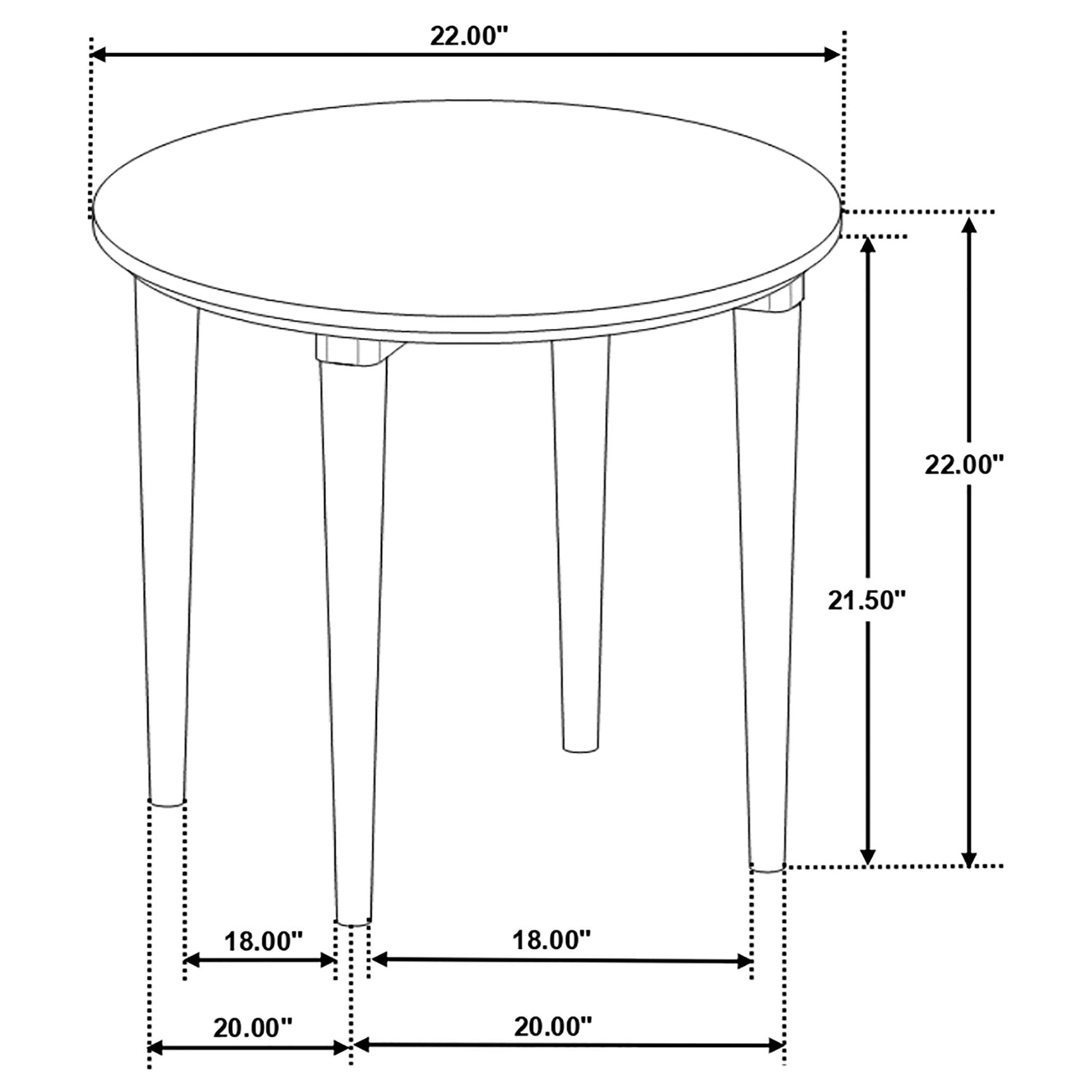 Aldis 3-piece Coffee and End Table Set White - Tampa Furniture Outlet