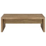 Lynette 2-piece Rectangular Coffee and End Table Set Mango - Tampa Furniture Outlet