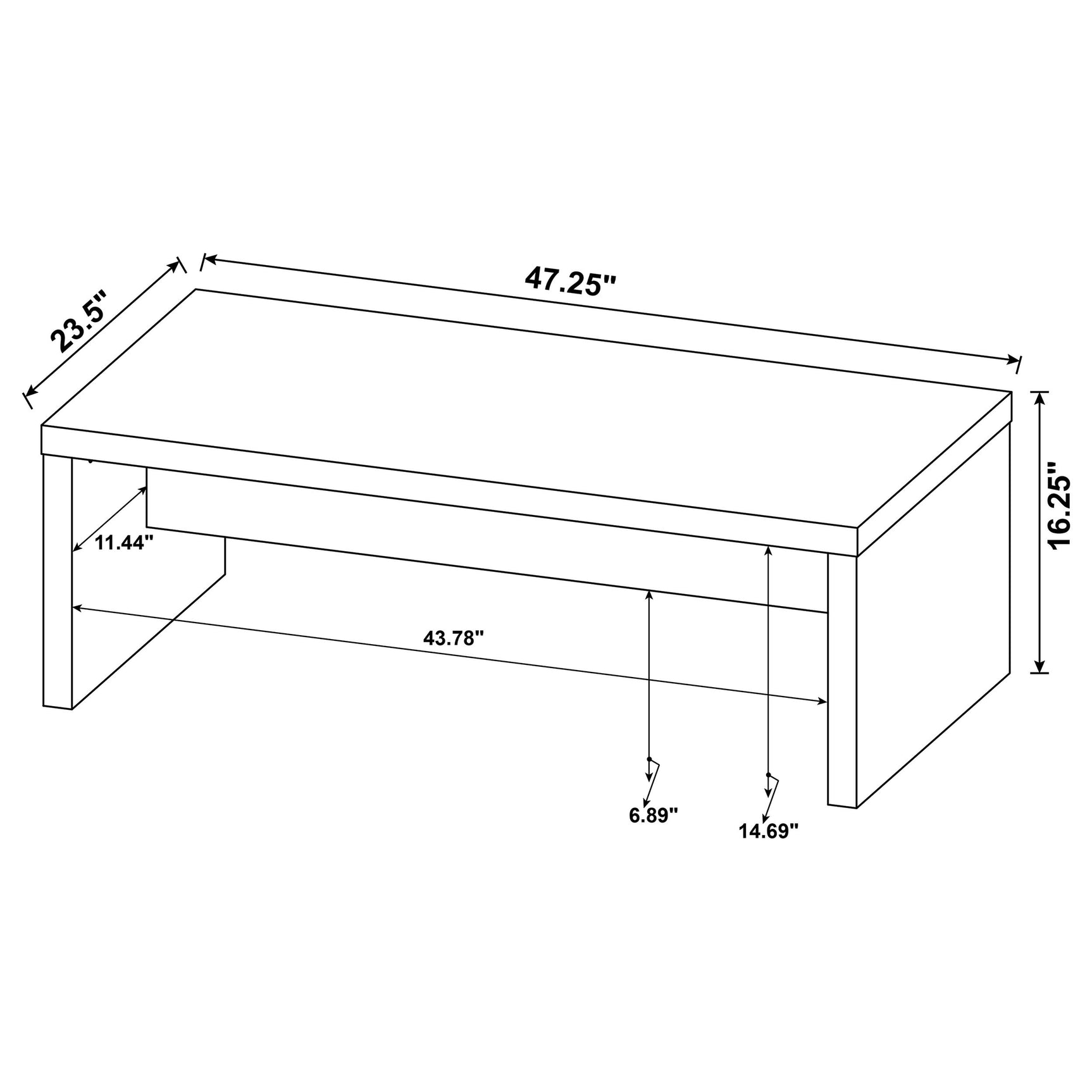 Lynette 3-piece Rectangular Coffee and End Table Set Mango - Tampa Furniture Outlet