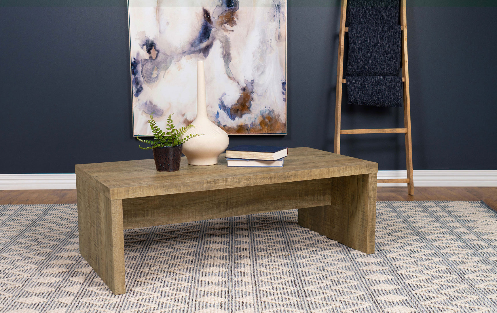 Lynette Rectangular Engineered Wood Coffee Table Mango - Tampa Furniture Outlet