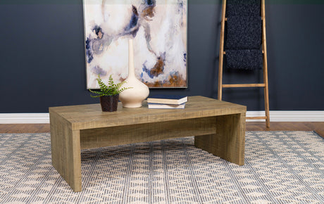Lynette Rectangular Engineered Wood Coffee Table Mango - Tampa Furniture Outlet