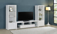 Tampa Furniture Outlet - Coaster - Jude 3-piece 71-inch TV Entertainment Center White High Gloss - 704251-SET