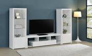 Tampa Furniture Outlet - Coaster - Jude 3-piece 71-inch TV Entertainment Center White High Gloss - 704251-SET