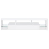 Jude 2-drawer Engineered Wood 71-inch TV Stand High Gloss White - Tampa Furniture Outlet