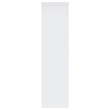 Jude 3-shelf Engineered Wood Media Tower High Gloss White - Tampa Furniture Outlet