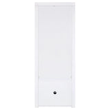 Jude 3-shelf Engineered Wood Media Tower High Gloss White - Tampa Furniture Outlet