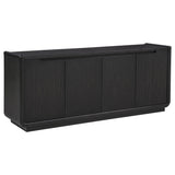 Tampa Furniture Outlet - Coaster - Leandro 72-inch 4-door TV Stand Media Console Burnished Black - 704633