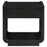 Leandro 1-drawer Wood Occasional Side End Table Burnished Black