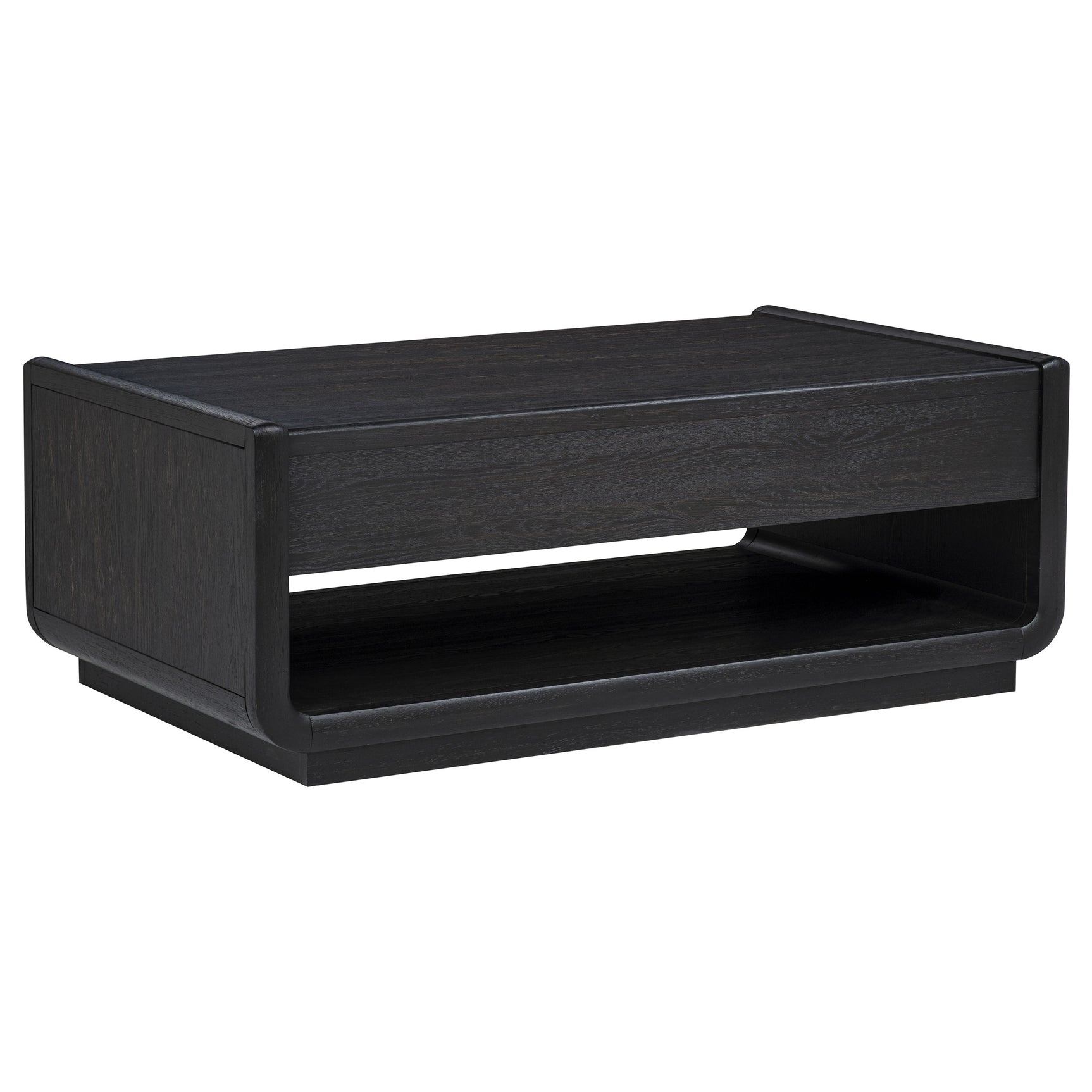 Leandro 2-piece Wood Coffee and End Table Set Burnished Black