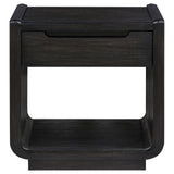 Leandro 3-piece Wood Coffee and End Table Set Burnished Black