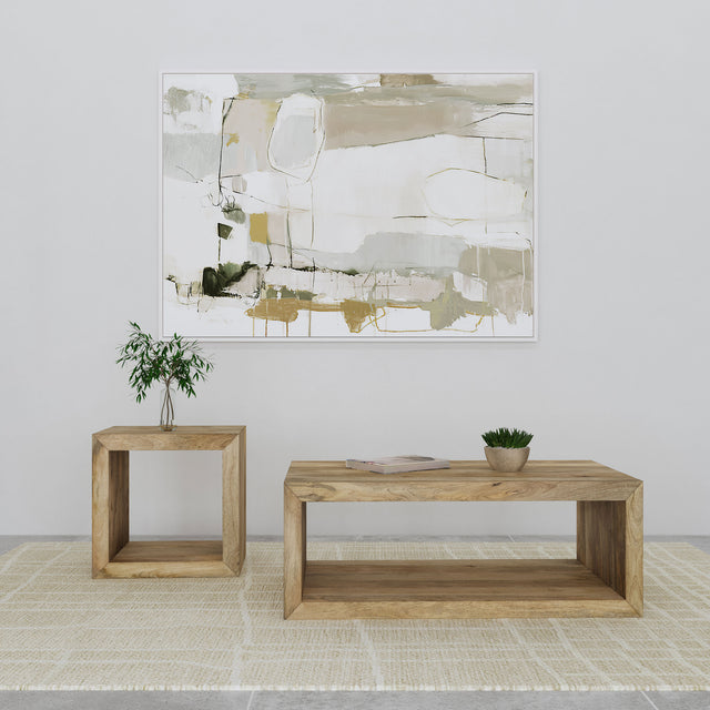 Tampa Furniture Outlet - Coaster - Benton 2-piece Solid Mango Coffee and End Table Set Natural - 704838-S2