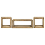Benton 3-piece Solid Mango Coffee and End Table Set Natural - Tampa Furniture Outlet