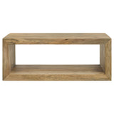 Benton 3-piece Solid Mango Coffee and End Table Set Natural - Tampa Furniture Outlet