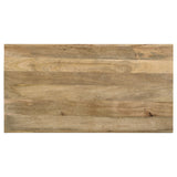 Benton Rectangular Solid Wood Coffee Table Natural - Tampa Furniture Outlet