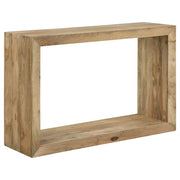 Tampa Furniture Outlet - Coaster - Benton Rectangular Solid Wood Sofa Console Table Natural - 704839