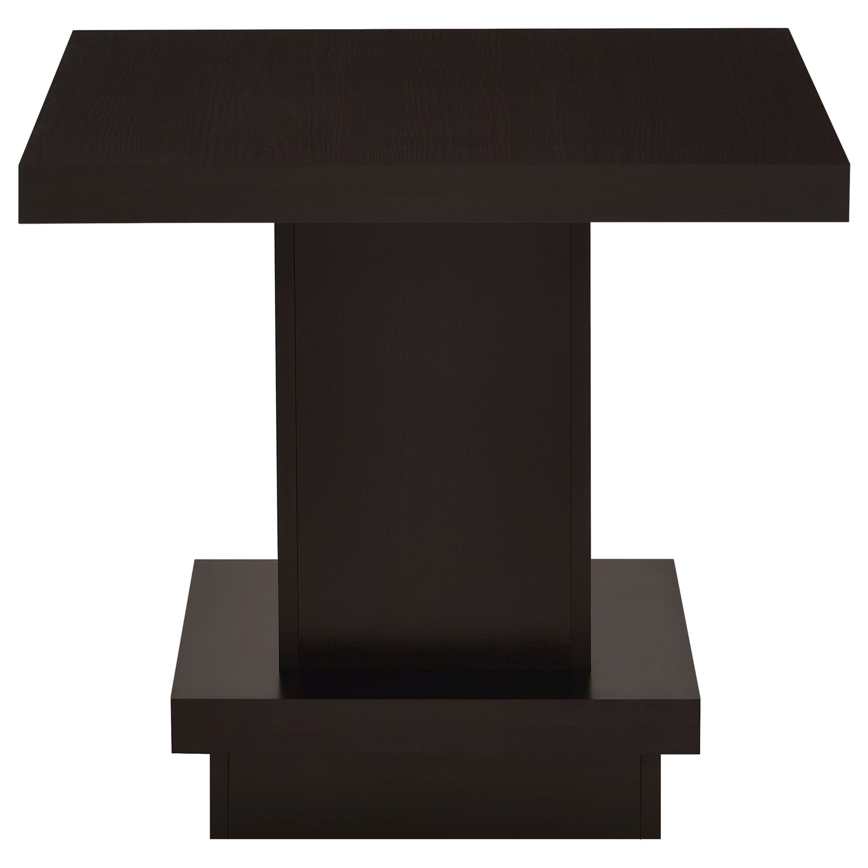 Reston Square Engineered Wood Side End Table Cappuccino - Tampa Furniture Outlet