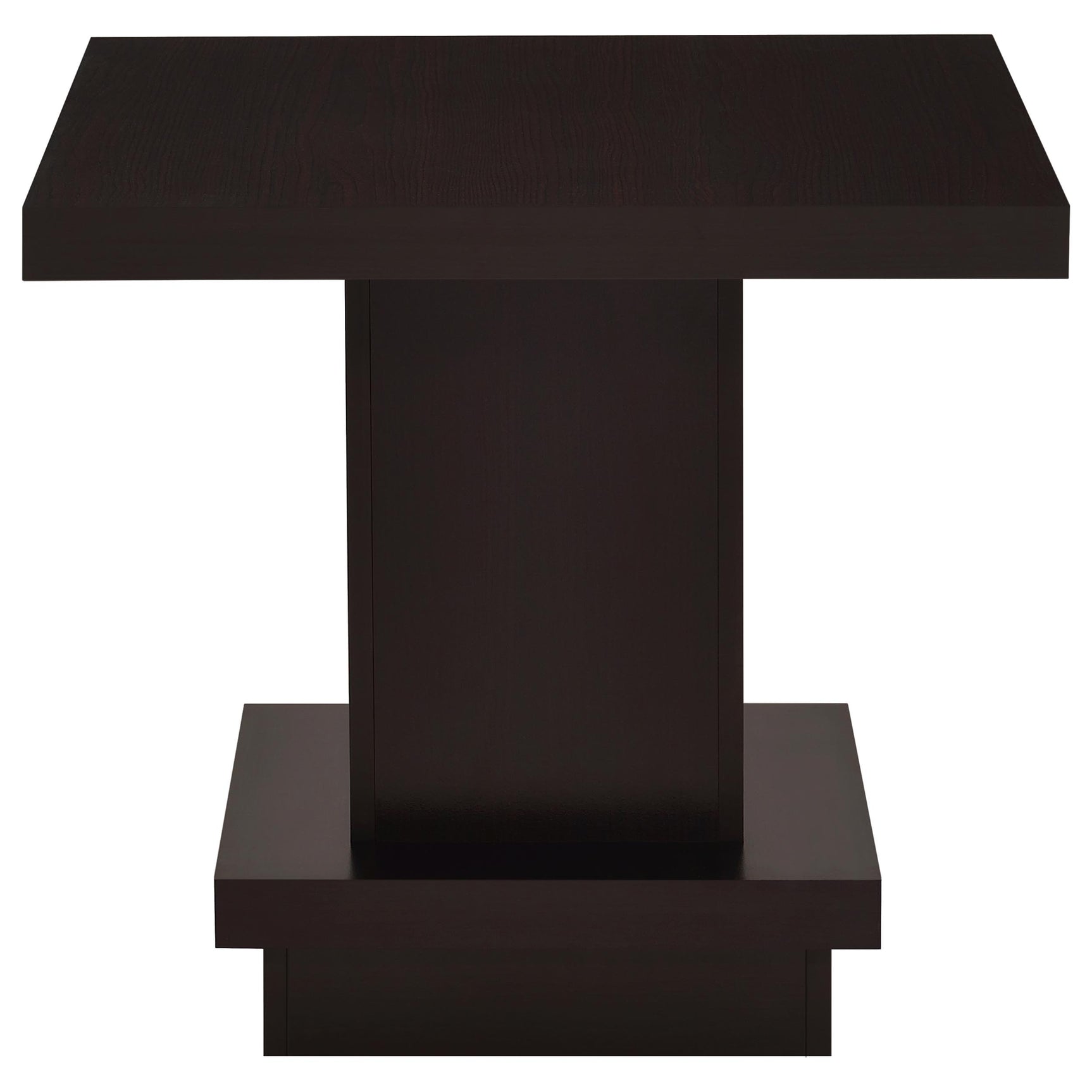 Reston 2-piece Square Coffee and End Table Set Cappuccino - Tampa Furniture Outlet