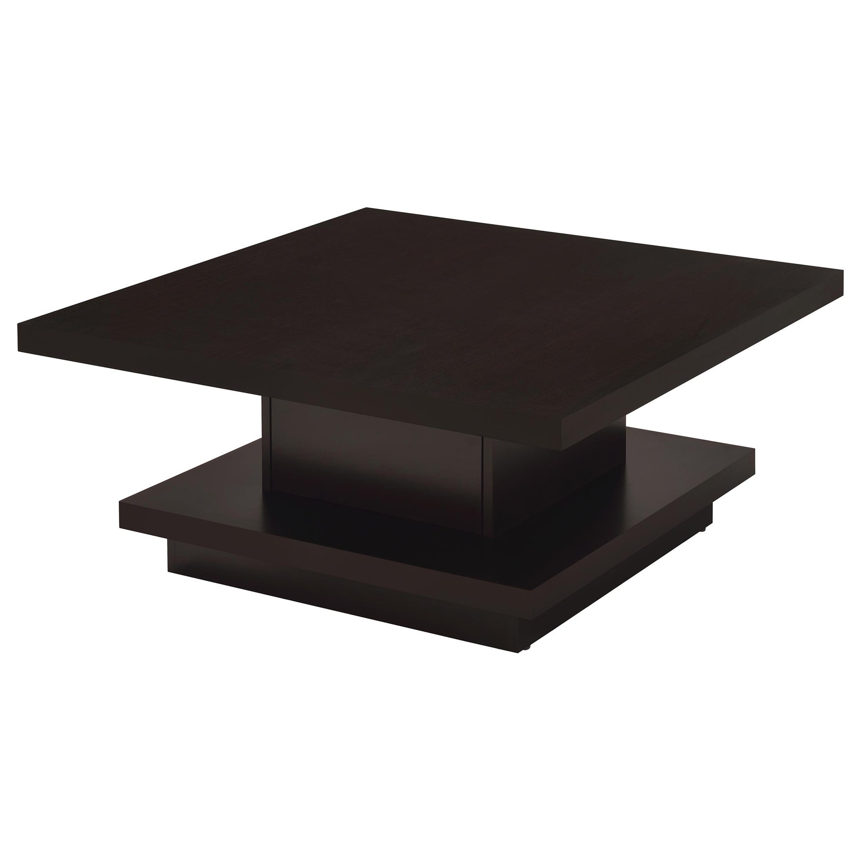 Reston 2-piece Square Coffee and End Table Set Cappuccino - Tampa Furniture Outlet