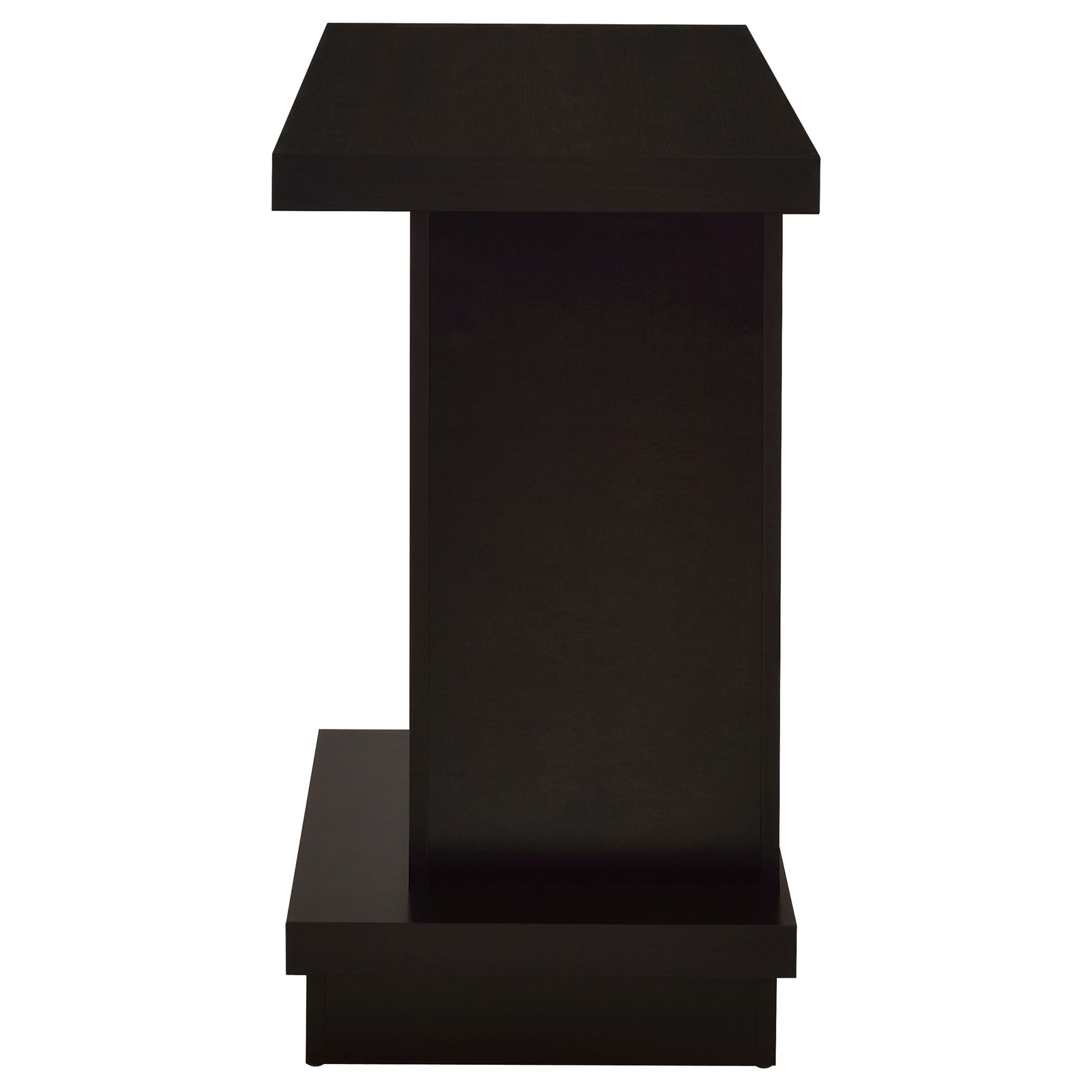 Reston Engineered Wood Pedestal Console Table Cappuccino - Tampa Furniture Outlet