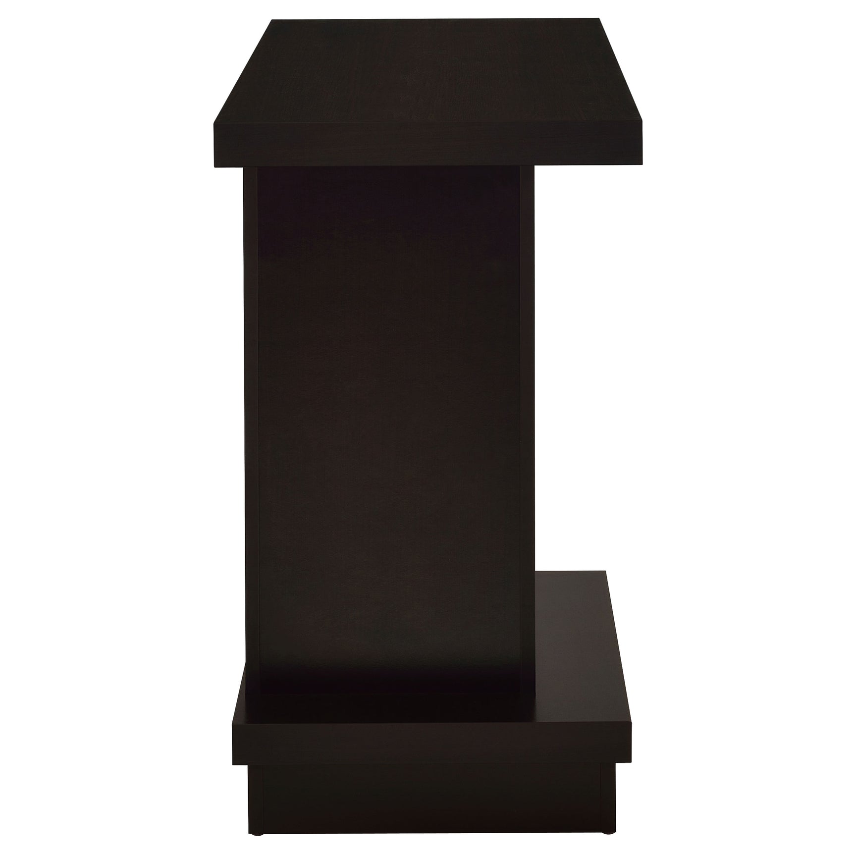 Reston Engineered Wood Pedestal Console Table Cappuccino - Tampa Furniture Outlet