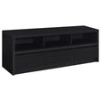Tampa Furniture Outlet - Coaster - Rutland 59-inch 3-drawer TV Stand Media Console Black - 705802