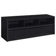 Tampa Furniture Outlet - Coaster - Rutland 59-inch 3-drawer TV Stand Media Console Black - 705802