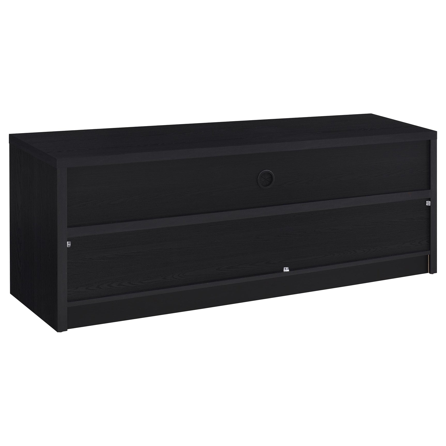 Rutland 59-inch 3-drawer TV Stand Media Console Black - Tampa Furniture Outlet