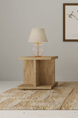 Cortona Square Engineered Wood End Side Table Mango - Tampa Furniture Outlet
