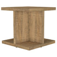 Tampa Furniture Outlet - Coaster - Cortona Square Engineered Wood End Side Table Mango - 706177