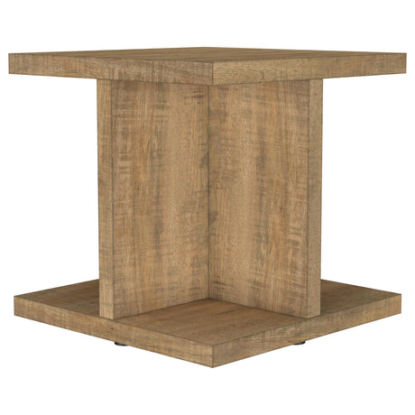 Tampa Furniture Outlet - Coaster - Cortona Square Engineered Wood End Side Table Mango - 706177