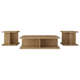 Cortona 3-piece Coffee and End Table Set Mango - Tampa Furniture Outlet