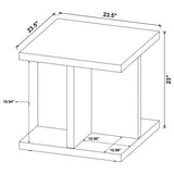 Cortona 3-piece Coffee and End Table Set Mango - Tampa Furniture Outlet