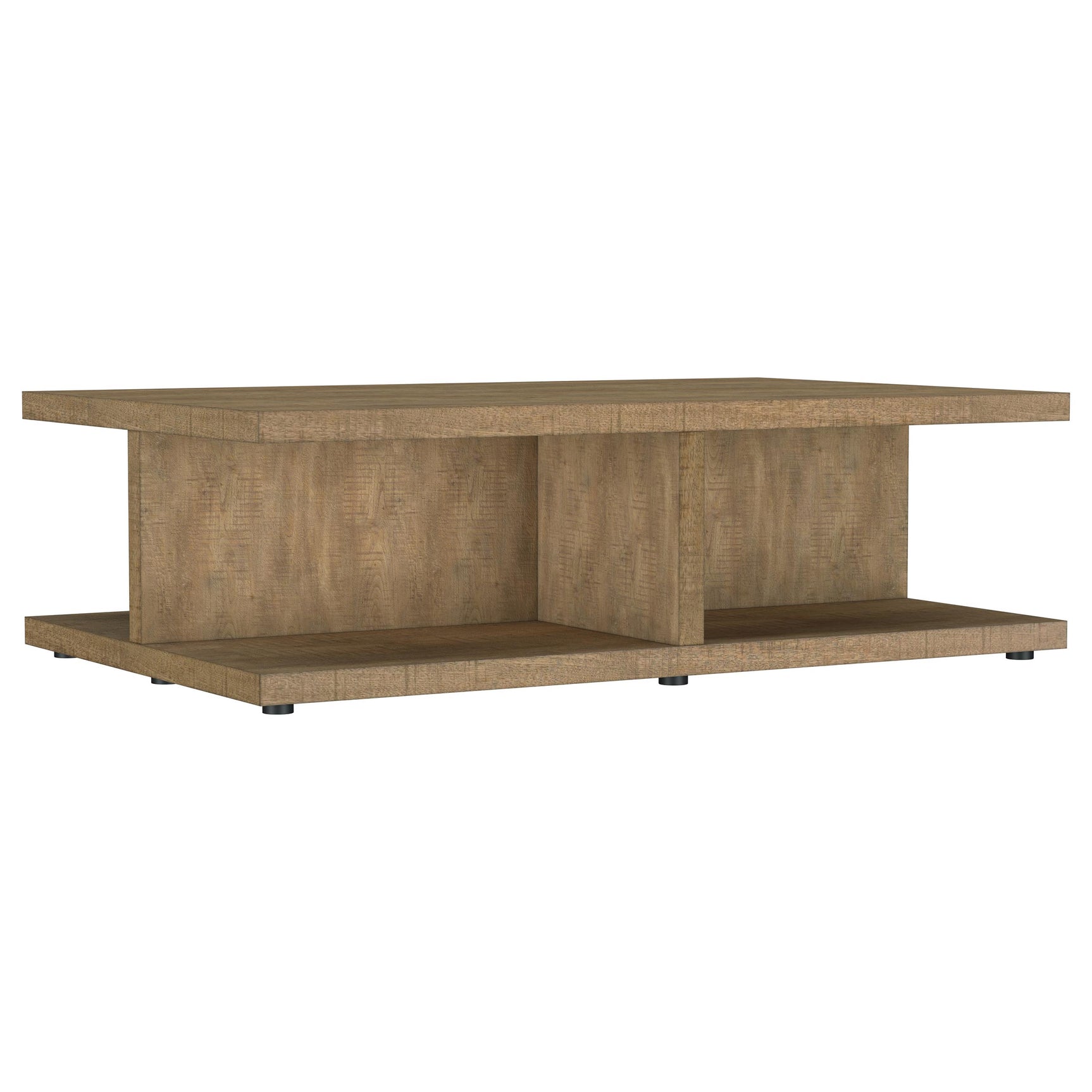 Tampa Furniture Outlet - Coaster - Cortona Square Engineered Wood Cocktail Coffee Table Mango - 706178