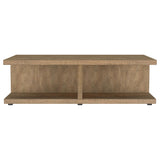 Cortona Square Engineered Wood Cocktail Coffee Table Mango - Tampa Furniture Outlet