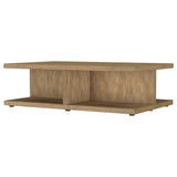 Cortona Square Engineered Wood Cocktail Coffee Table Mango - Tampa Furniture Outlet
