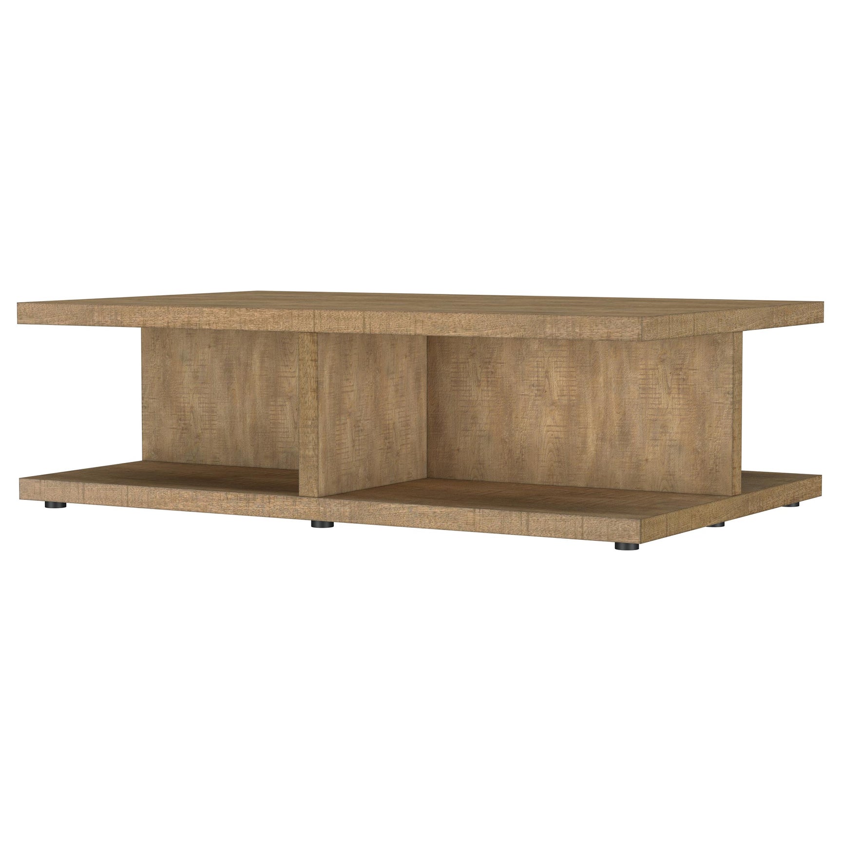 Cortona Square Engineered Wood Cocktail Coffee Table Mango - Tampa Furniture Outlet