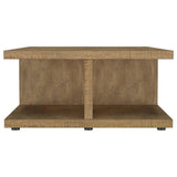 Cortona Square Engineered Wood Cocktail Coffee Table Mango - Tampa Furniture Outlet