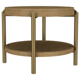 Arini 2-piece Round Coffee and End Table Set Sand Wash - Tampa Furniture Outlet
