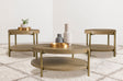 Tampa Furniture Outlet - Coaster - Arini 3-piece Round Coffee and End Table Set Sand Wash - 706188-S3