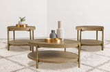 Tampa Furniture Outlet - Coaster - Arini 3-piece Round Coffee and End Table Set Sand Wash - 706188-S3