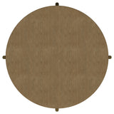 Arini Round Coffee Table With Storage Shelf Sand Wash - Tampa Furniture Outlet