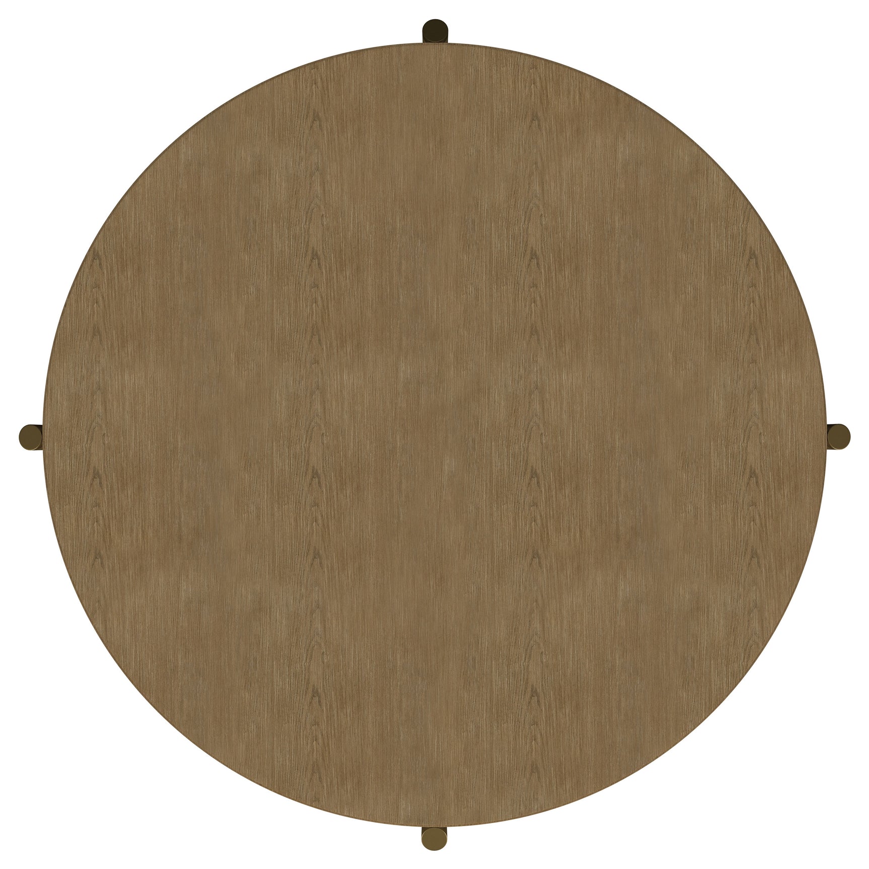 Arini Round Coffee Table With Storage Shelf Sand Wash - Tampa Furniture Outlet