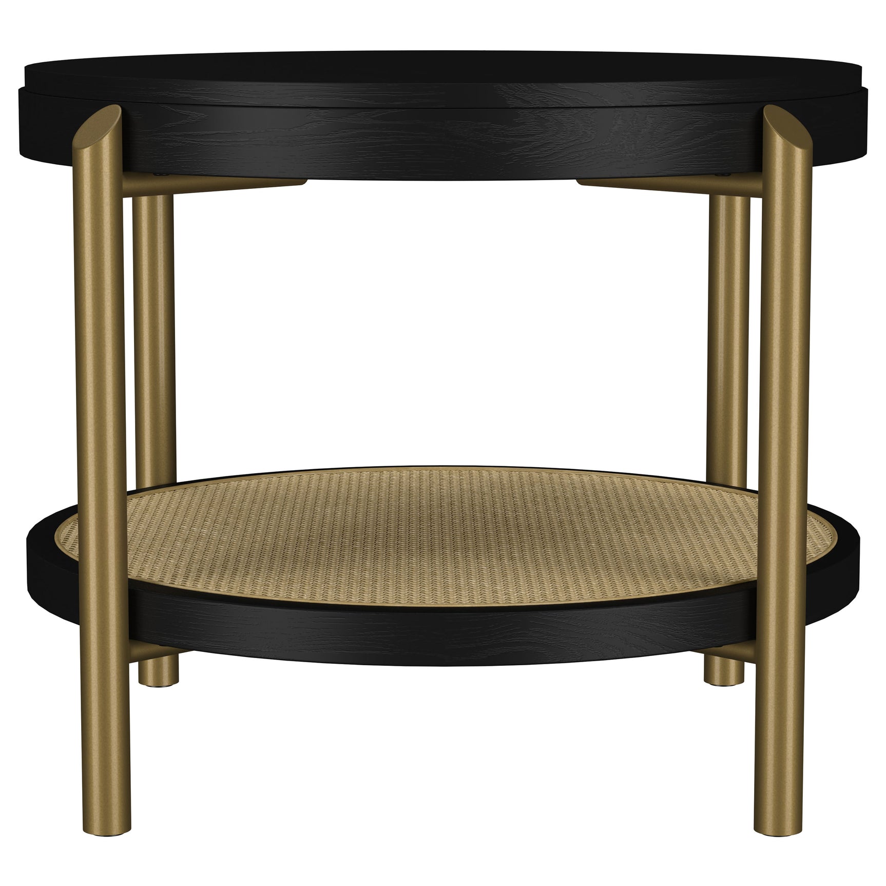 Arini 3-piece Round Coffee and End Table Set Black - Tampa Furniture Outlet