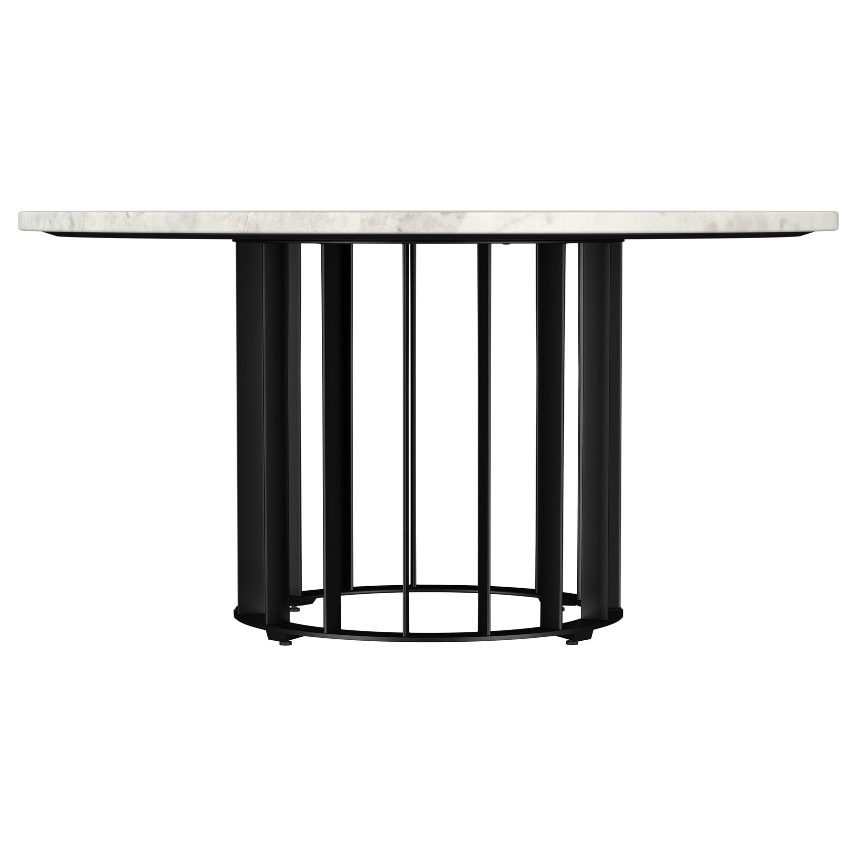 Haven 2-piece Round Marble Coffee and End Table Set Black - Tampa Furniture Outlet