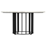 Haven 3-piece Round Marble Coffee and End Table Set Black - Tampa Furniture Outlet