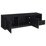 Murray 70-inch 2-door TV Stand Media Console Black - Tampa Furniture Outlet