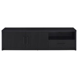 Murray 70-inch 2-door TV Stand Media Console Black - Tampa Furniture Outlet