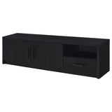 Murray 70-inch 2-door TV Stand Media Console Black - Tampa Furniture Outlet