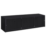 Murray 70-inch 2-door TV Stand Media Console Black - Tampa Furniture Outlet