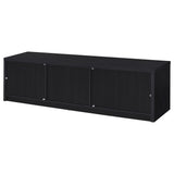 Murray 70-inch 2-door TV Stand Media Console Black - Tampa Furniture Outlet